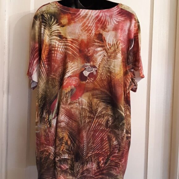 Laura Scott  3X  woman printed top - Picture 5 of 15